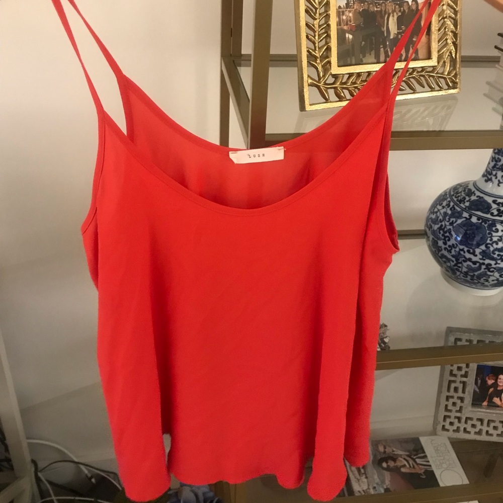 Red tank top